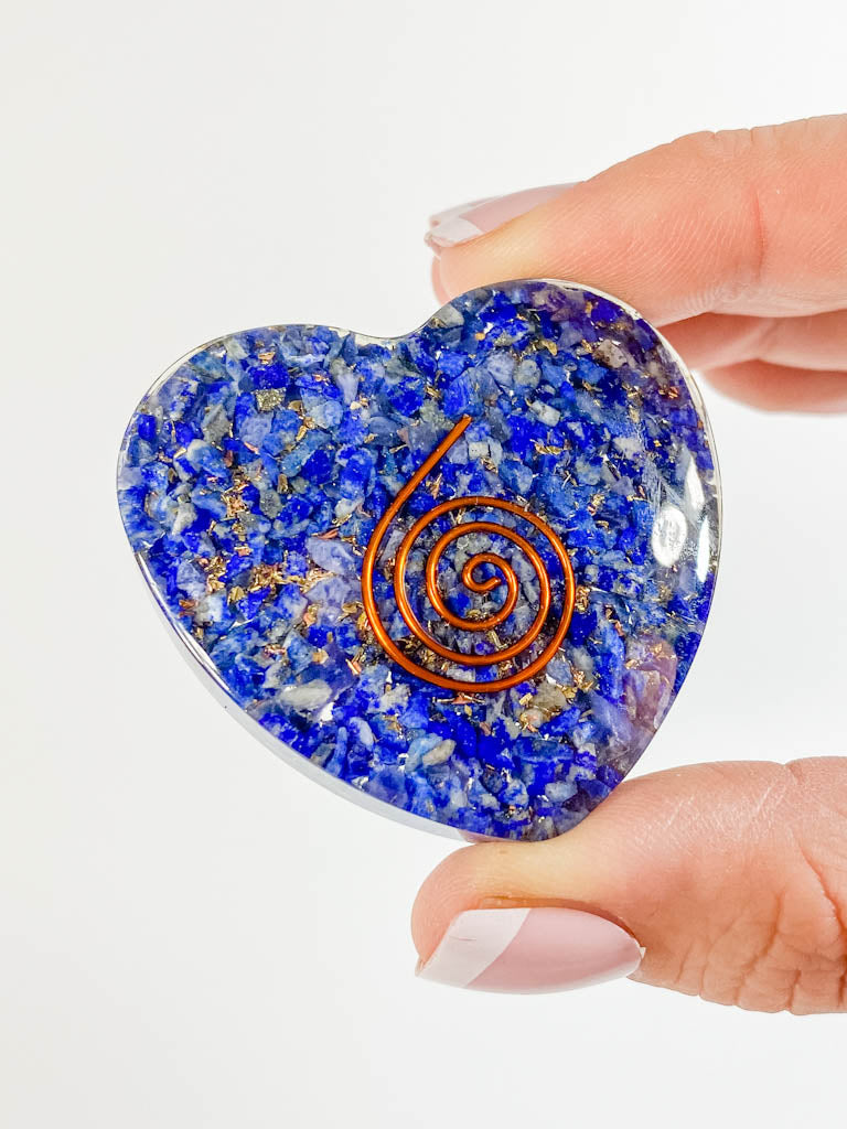 Orgonite Heart Lapis Lazuli | Medium