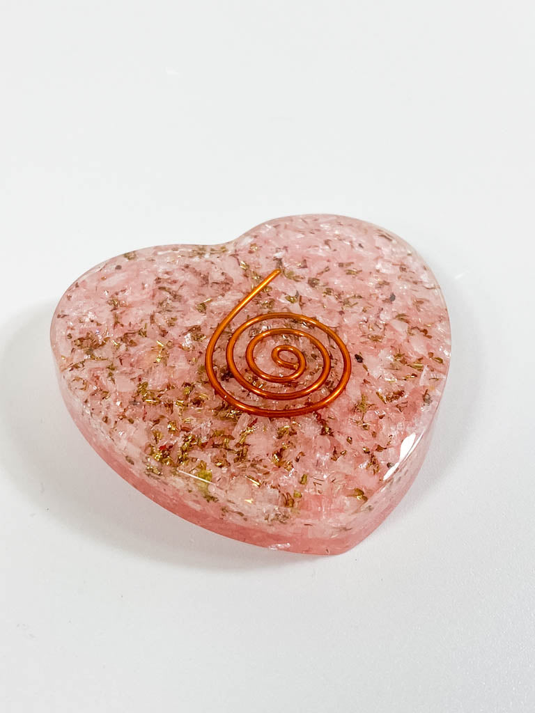 Orgonite Heart Rose Quartz | Medium