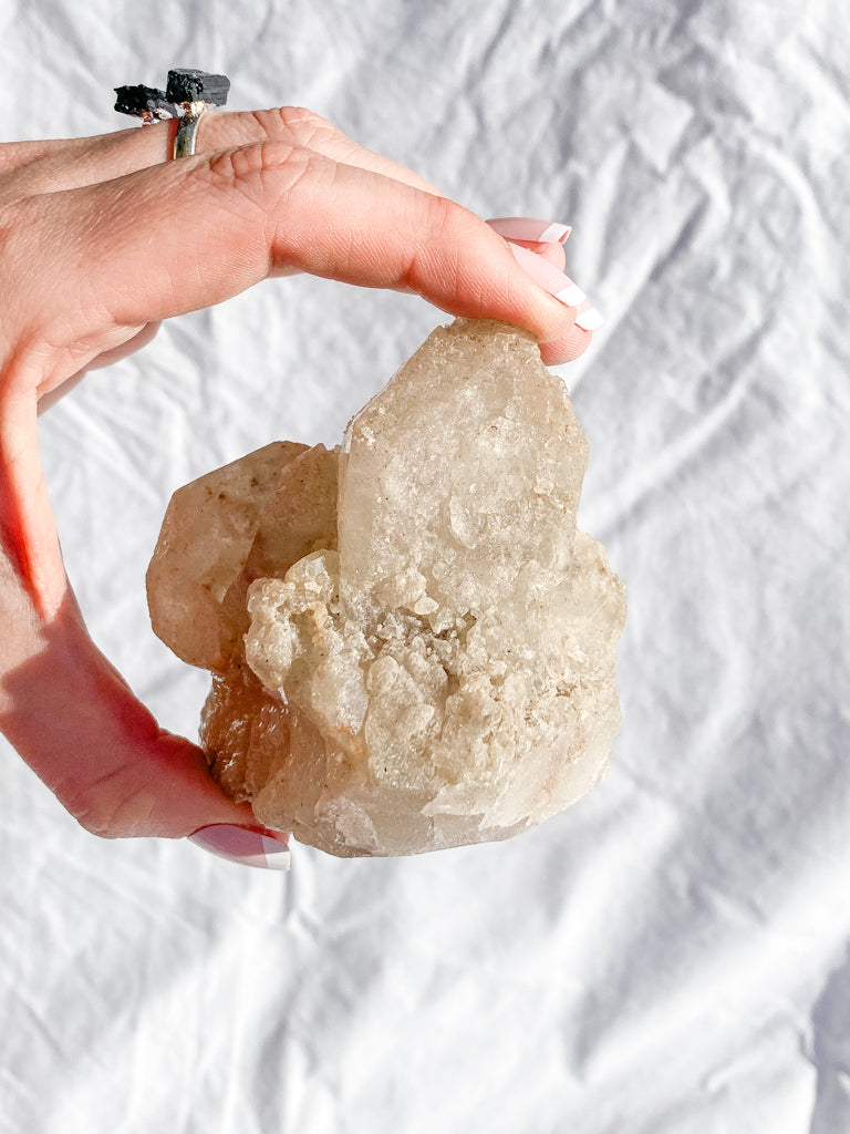 Himalayan Quartz Cluster with Inclusions 536g