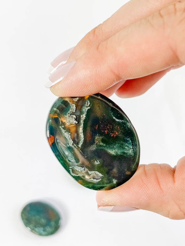 BloodStone Worry Stone