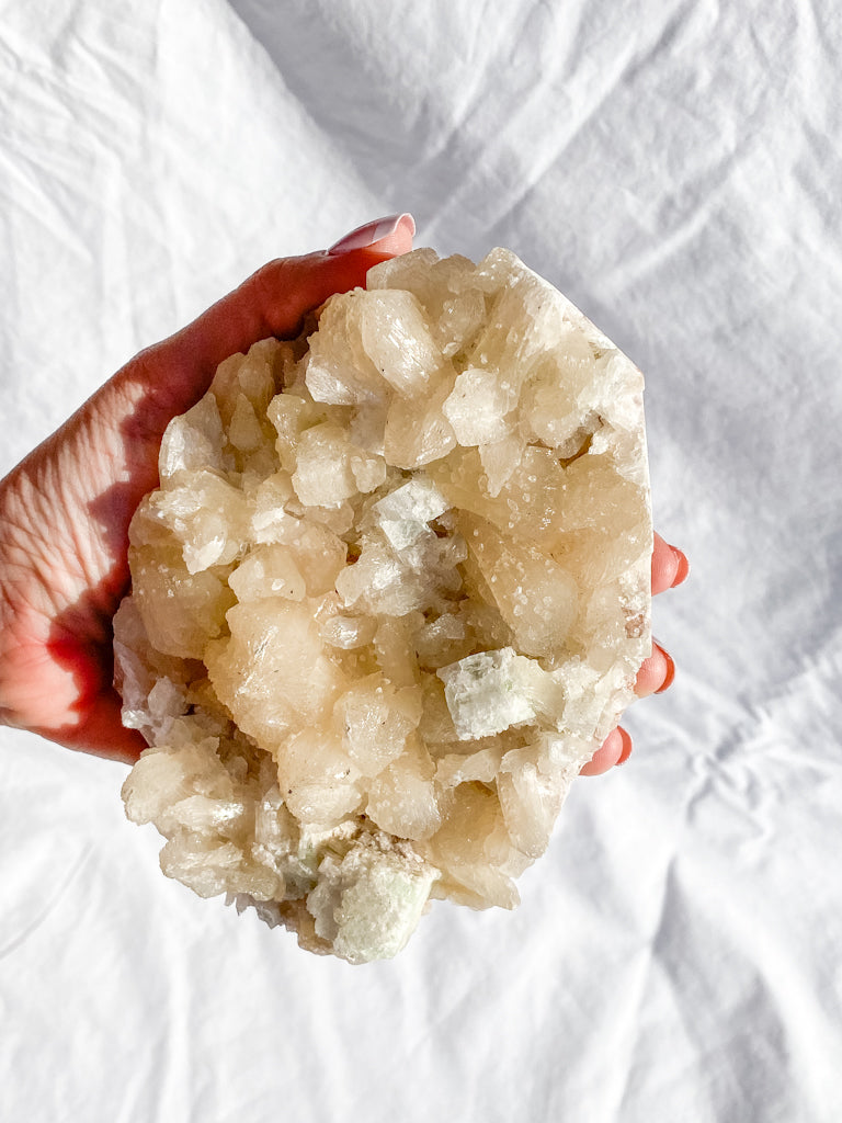 Apophyllite Stilbite Cluster 834g