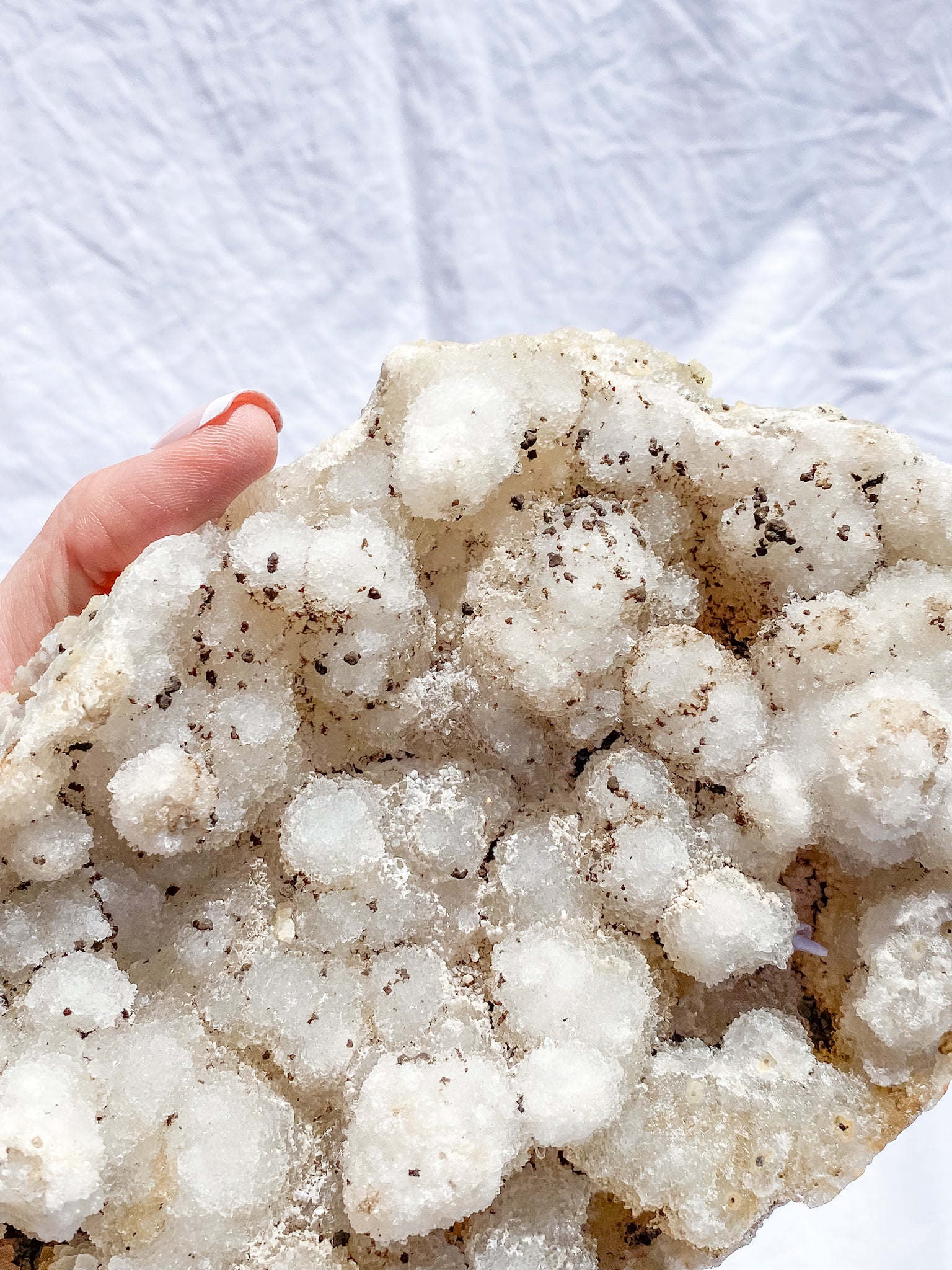 Coral Quartz Cluster with Druzy and Inclusions 1.1kg