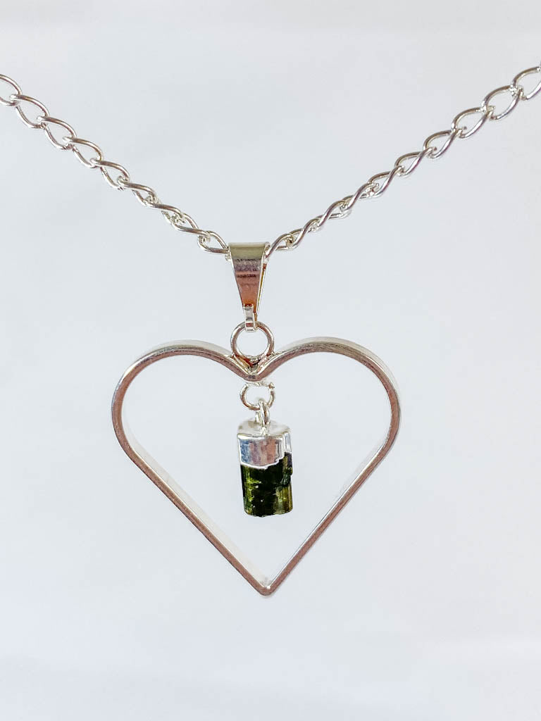 Love Crystals Pendant Green Tourmaline