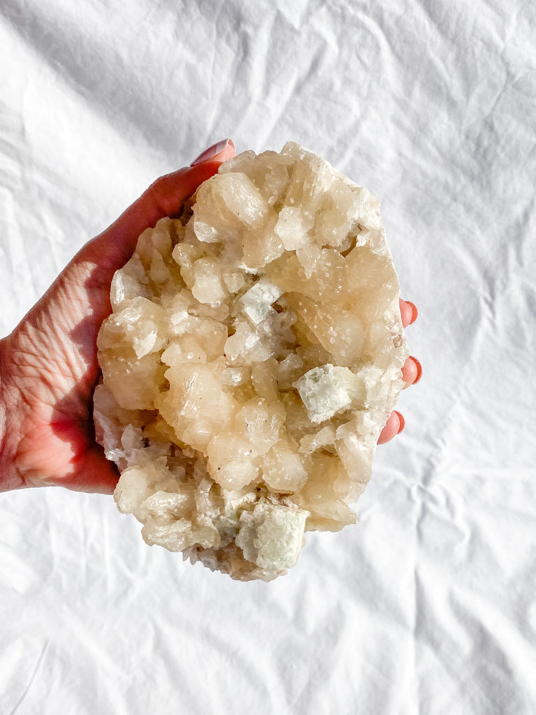 Apophyllite Stilbite Cluster 834g