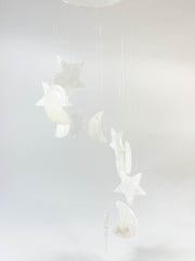 Moon & Stars Windchimes | White Onyx