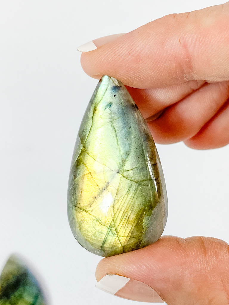 Labradorite Cabochon Tear Drop | Medium