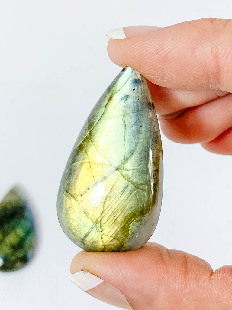 Labradorite Cabochon Tear Drop | Medium