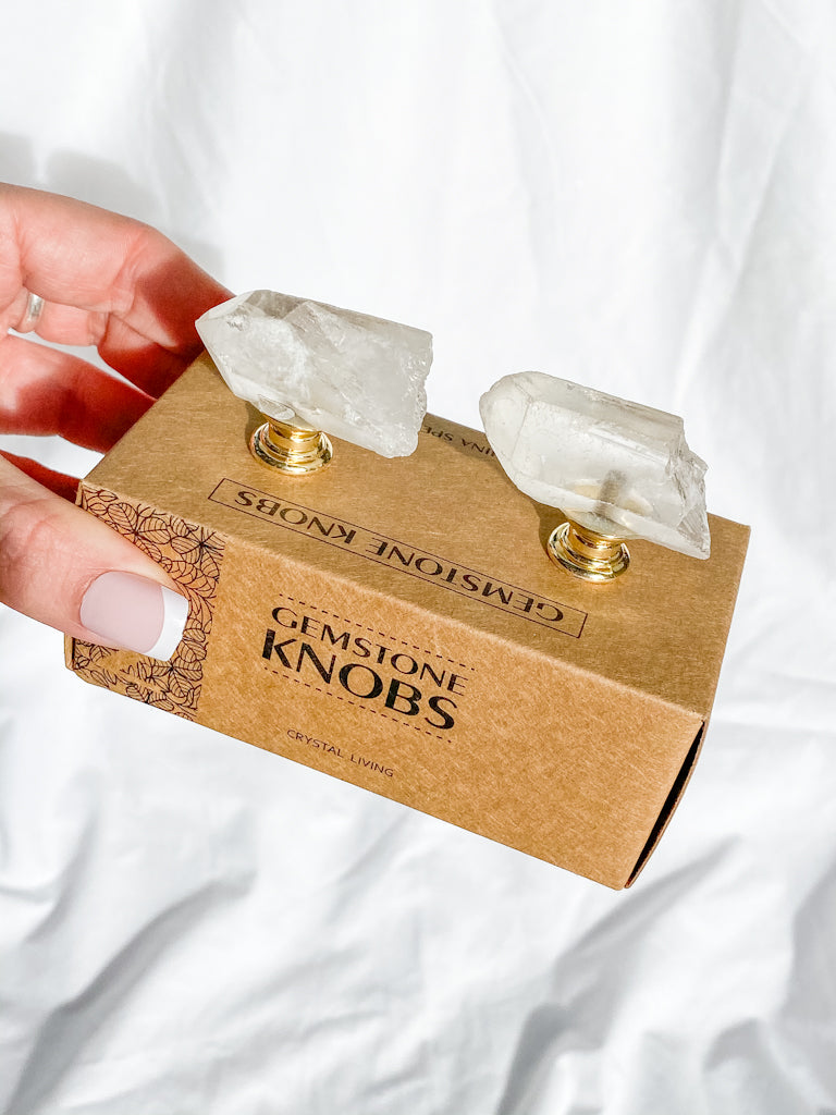 Clear Quartz Door Knobs