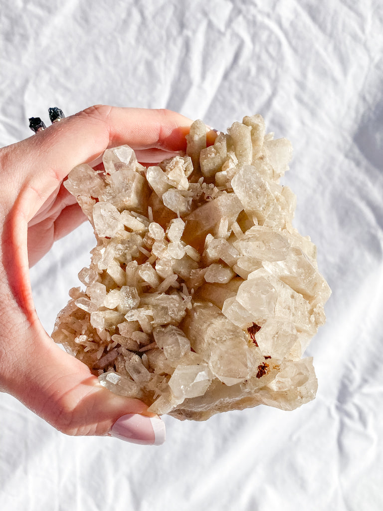 Himalayan Quartz Cluster with Inclusions 459g