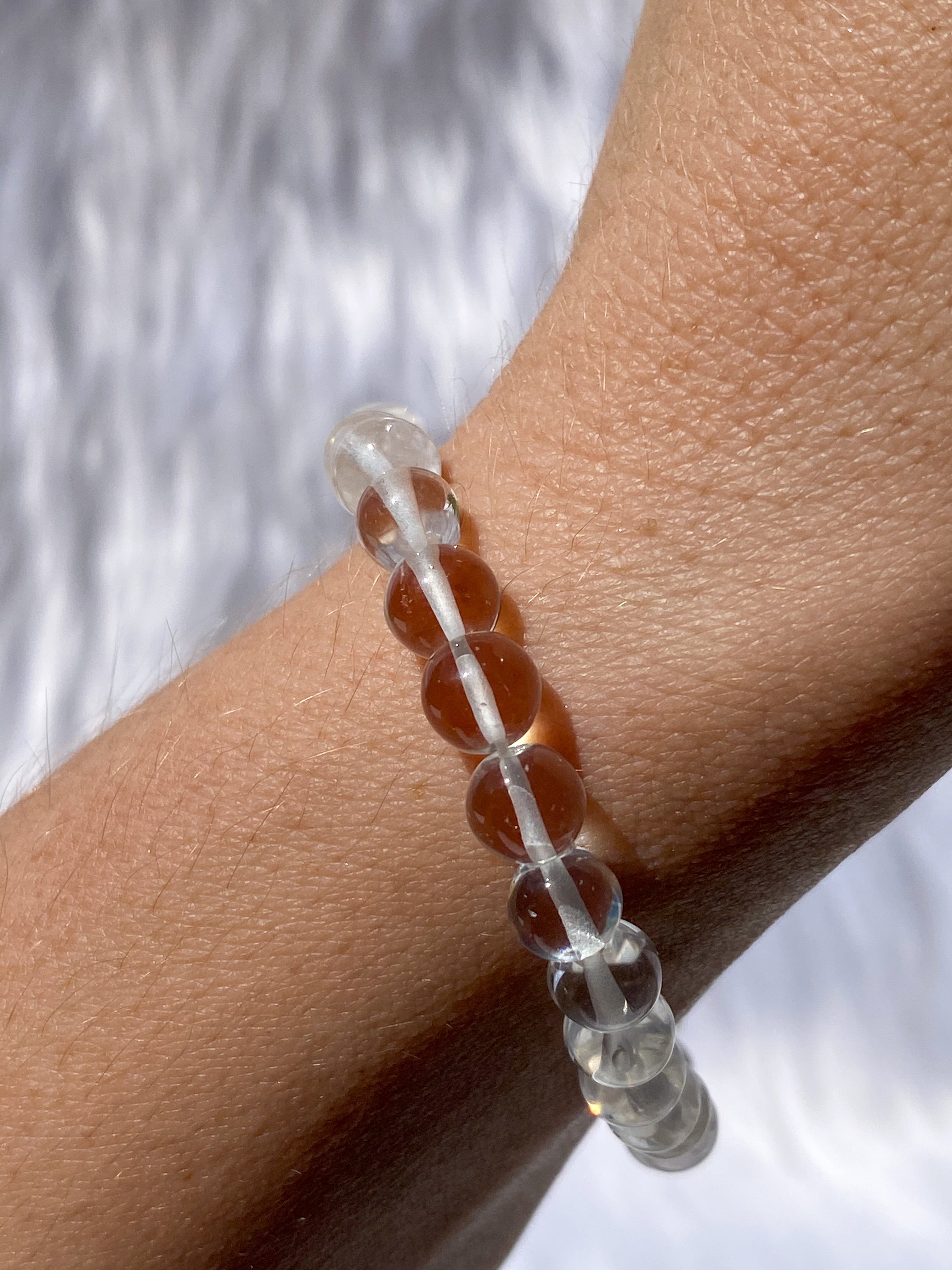 Clear Quartz Bead Bracelet