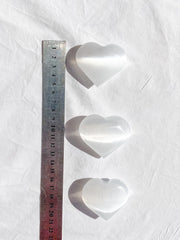 Selenite Hearts | Large