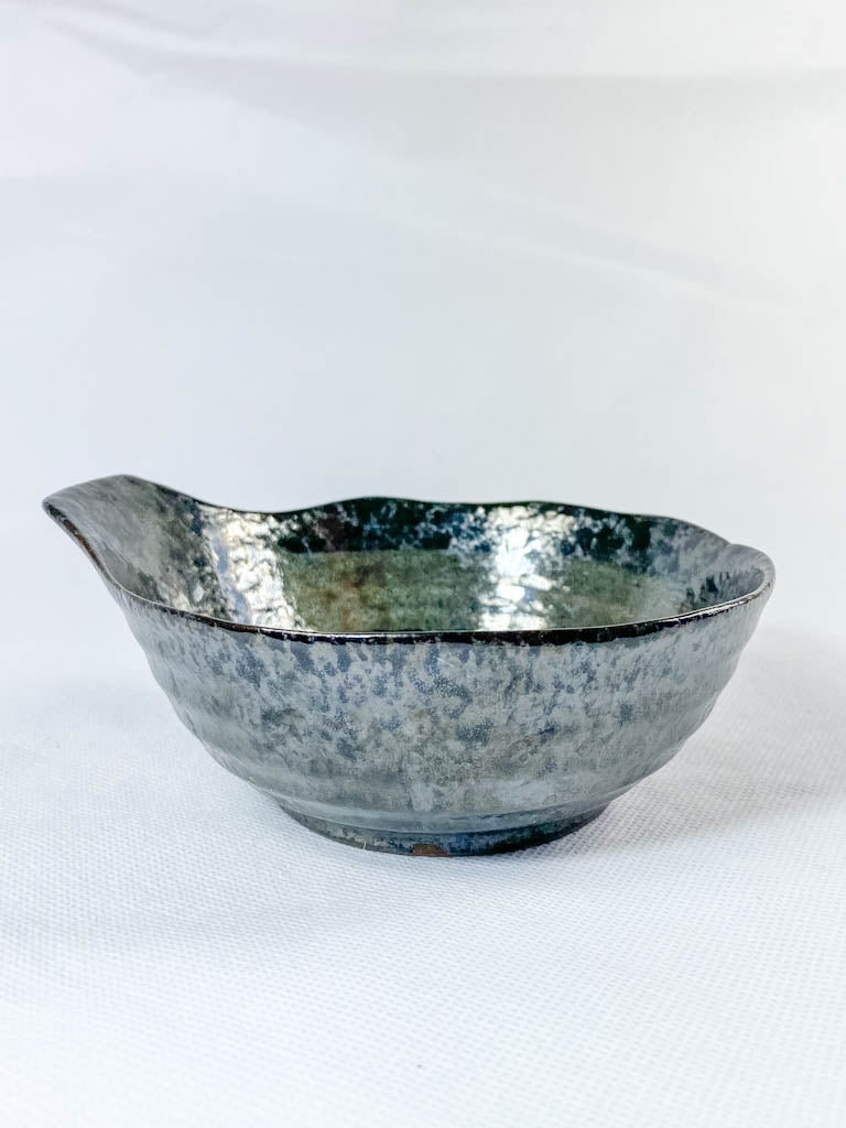 Oriental Ceramic Sage Bowl with Lip | X Large