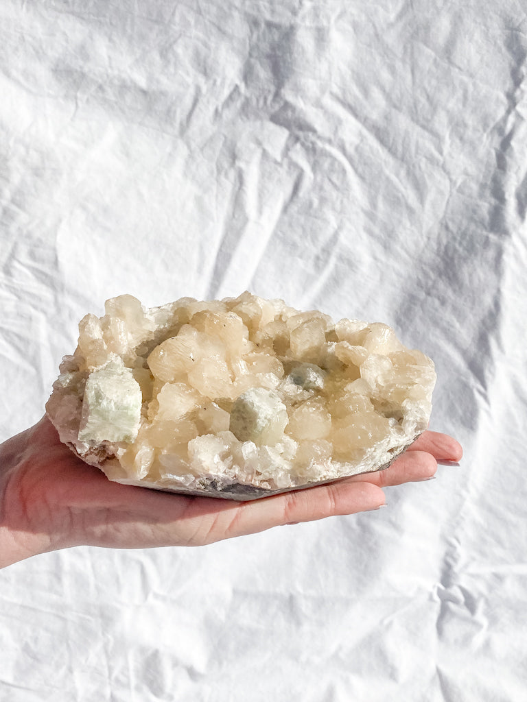 Apophyllite Stilbite Cluster 834g