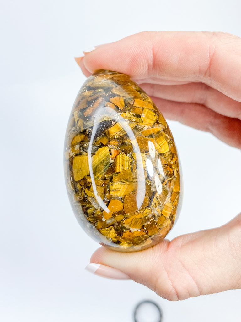 Orgonite Tiger Eye Egg | X Large