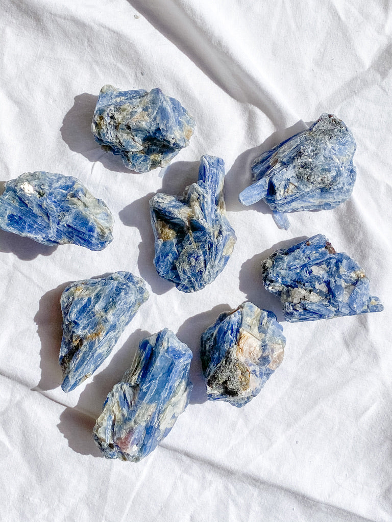 Blue Kyanite with Mica and Quartz Natural | Medium