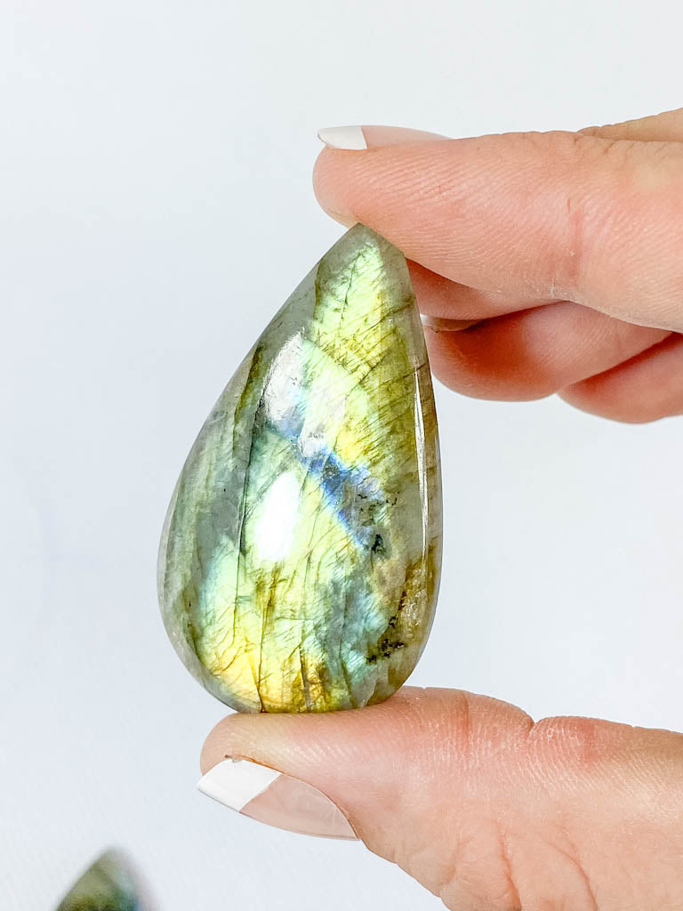 Labradorite Cabochon Tear Drop | Medium