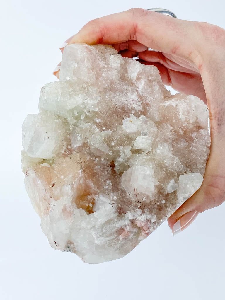 Apophyllite with Pink Stilbite Cluster 702g