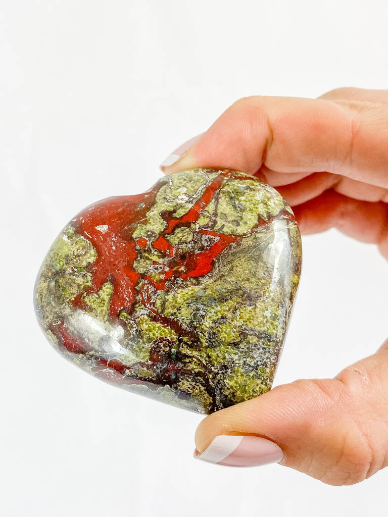 Dragon Bloodstone Heart | Large