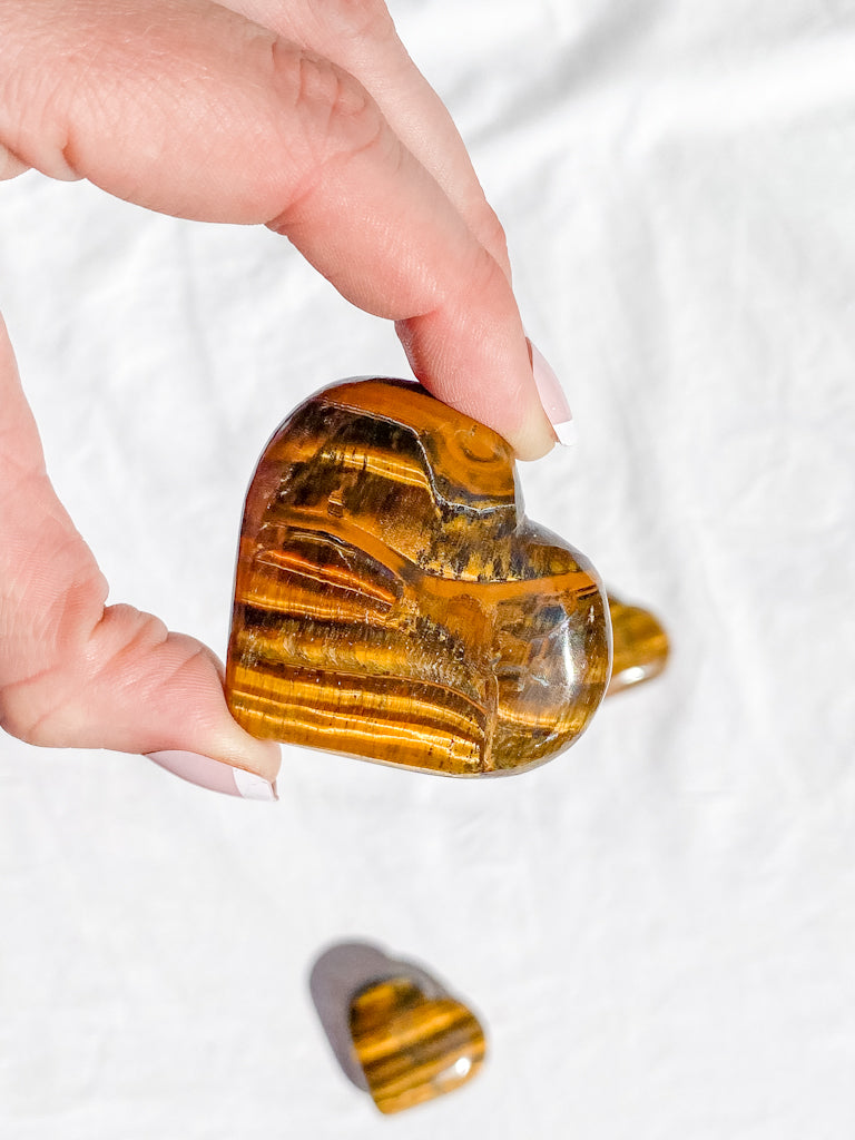 Tiger Eye Heart | Medium