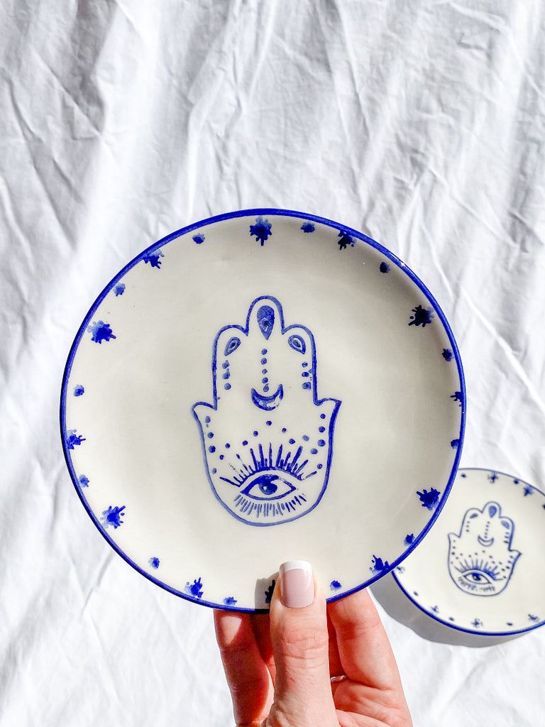 Hamsa Ceramic Dish