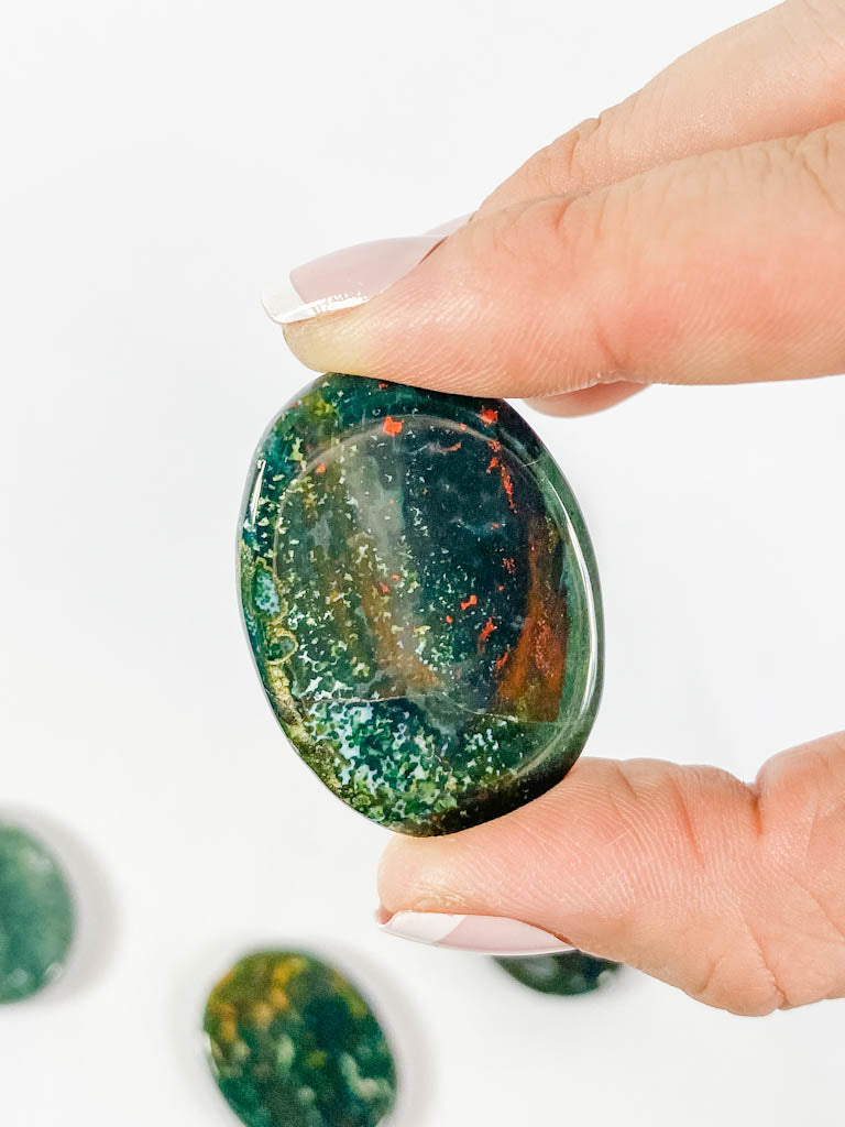 BloodStone Worry Stone