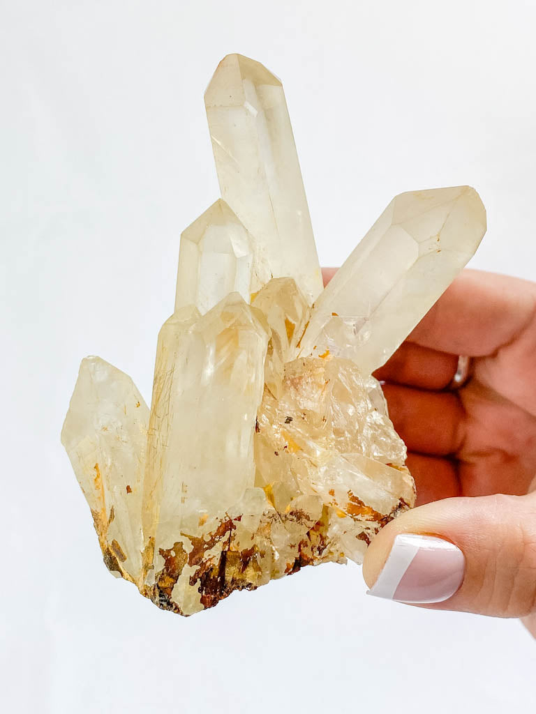 Quartz Cluster with Inclusions 244g