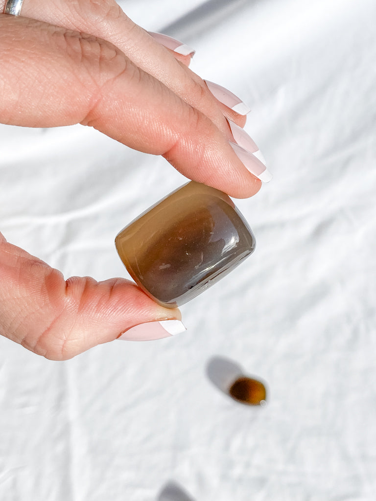 Brown Chalcedony Tumbles | Medium