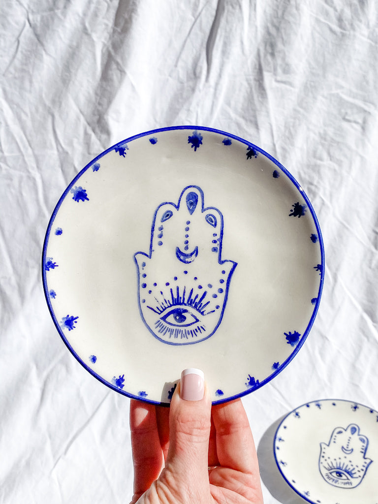 Hamsa Ceramic Dish