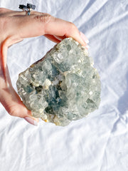 Quartz with Inclusions Mineral Specimen Cluster 388g