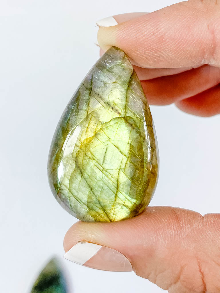 Labradorite Cabochon Tear Drop | Medium