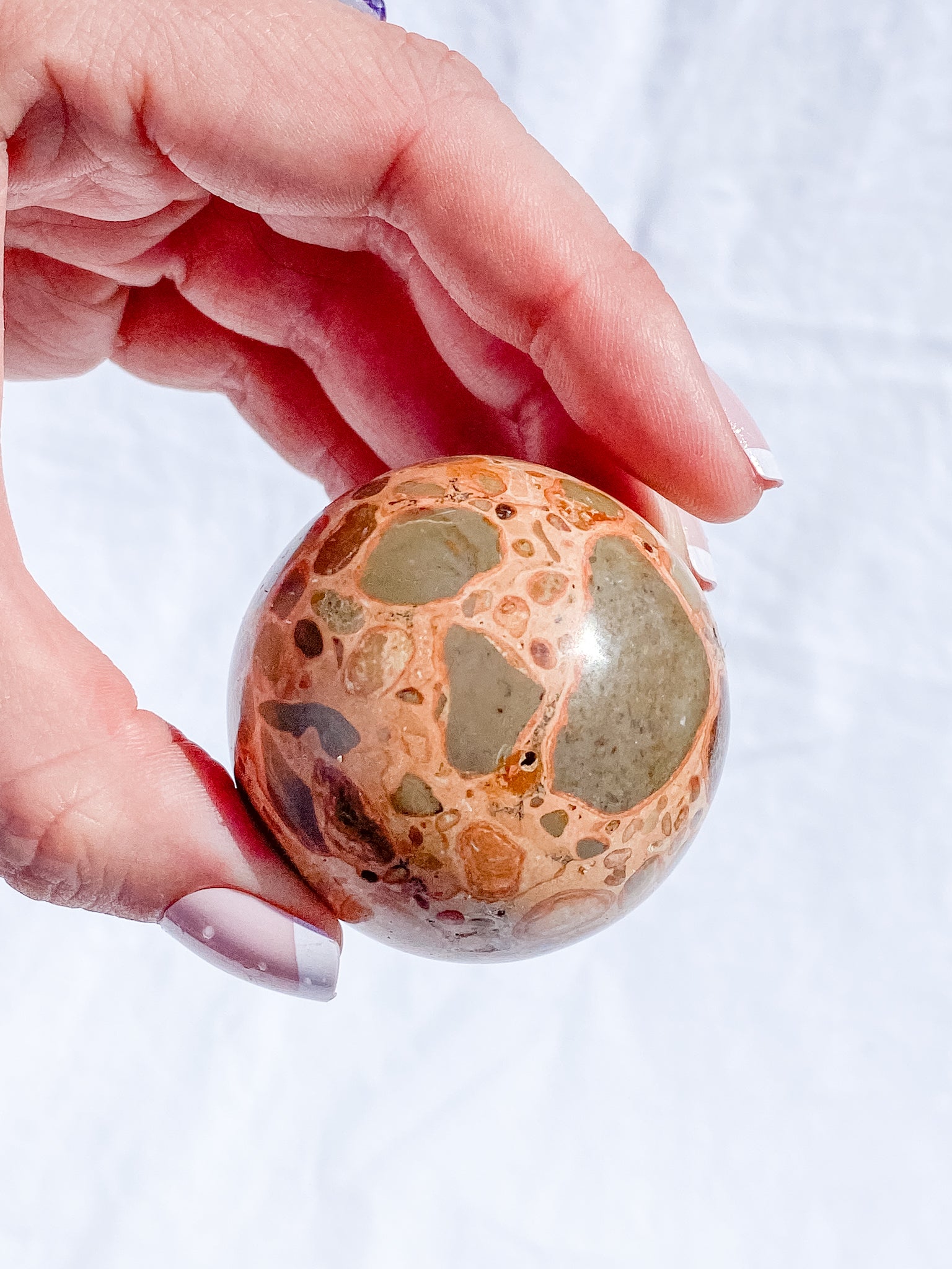 Leopardite Sphere | Large