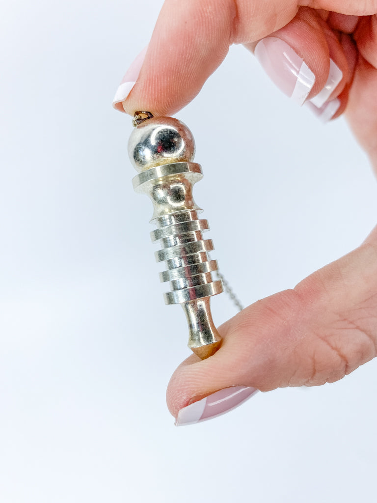 Silver Spiral Pendulum