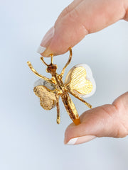 Howlite Dragonfly Carving