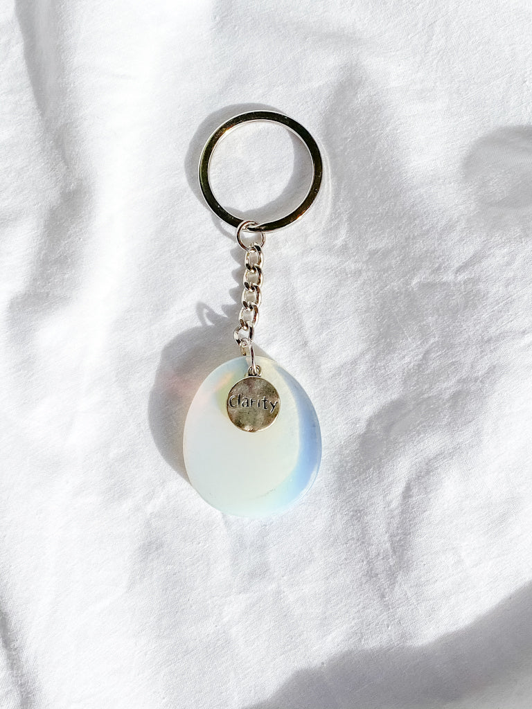 Worry Stone Keyring Opalite