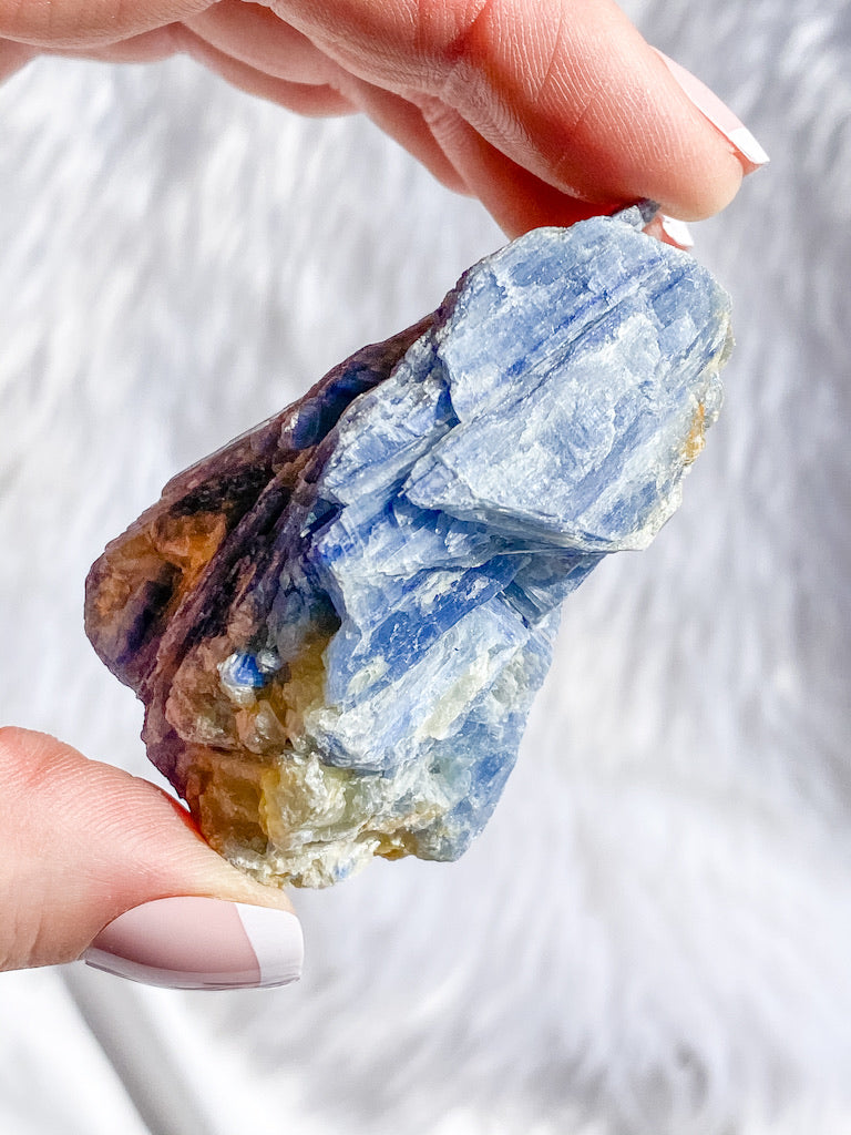 Blue Kyanite with Mica and Quartz Natural | Large