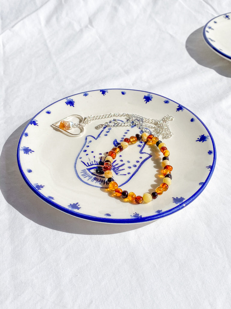 Hamsa Ceramic Dish