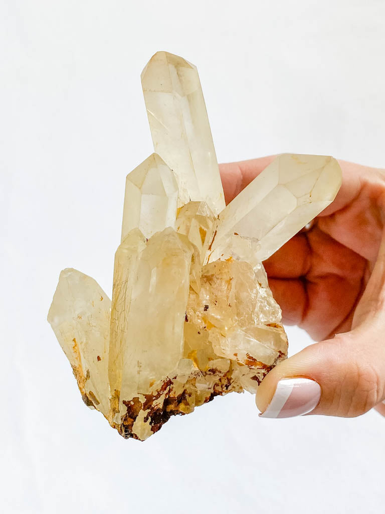 Quartz Cluster with Inclusions 244g