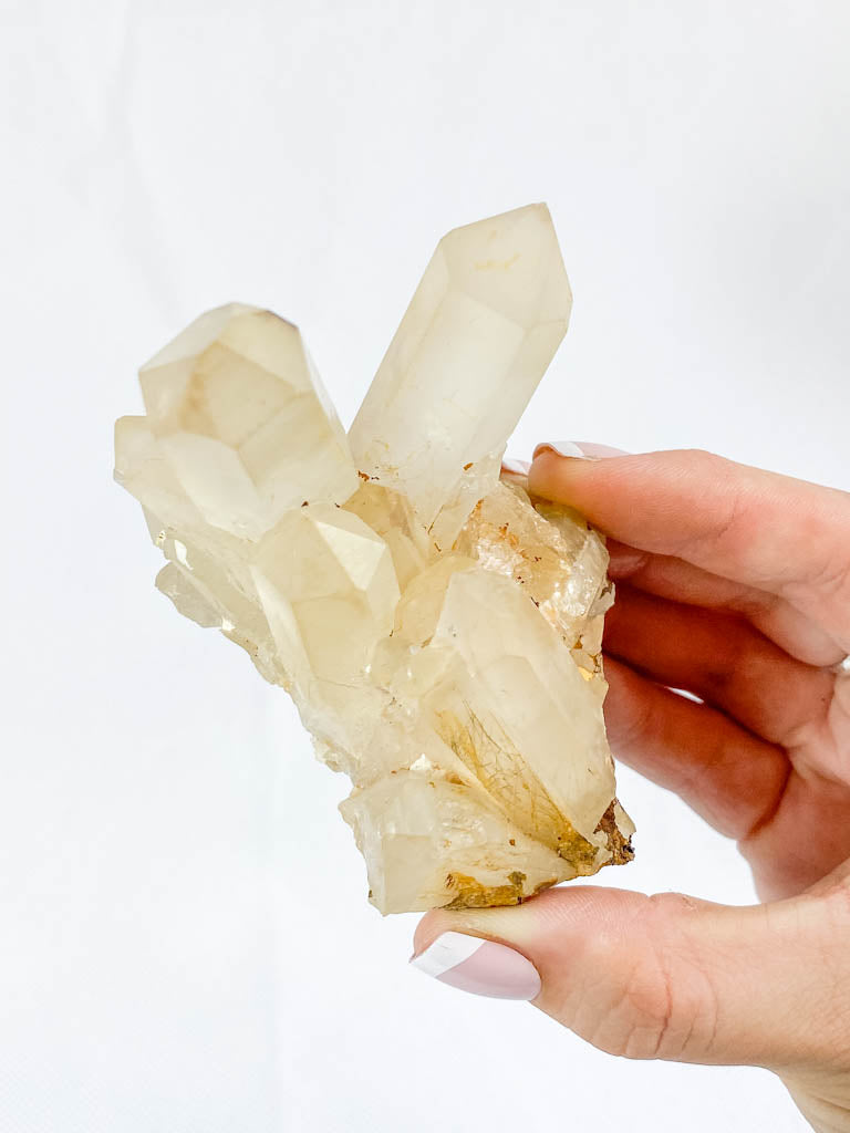 Quartz Cluster with Inclusions 244g