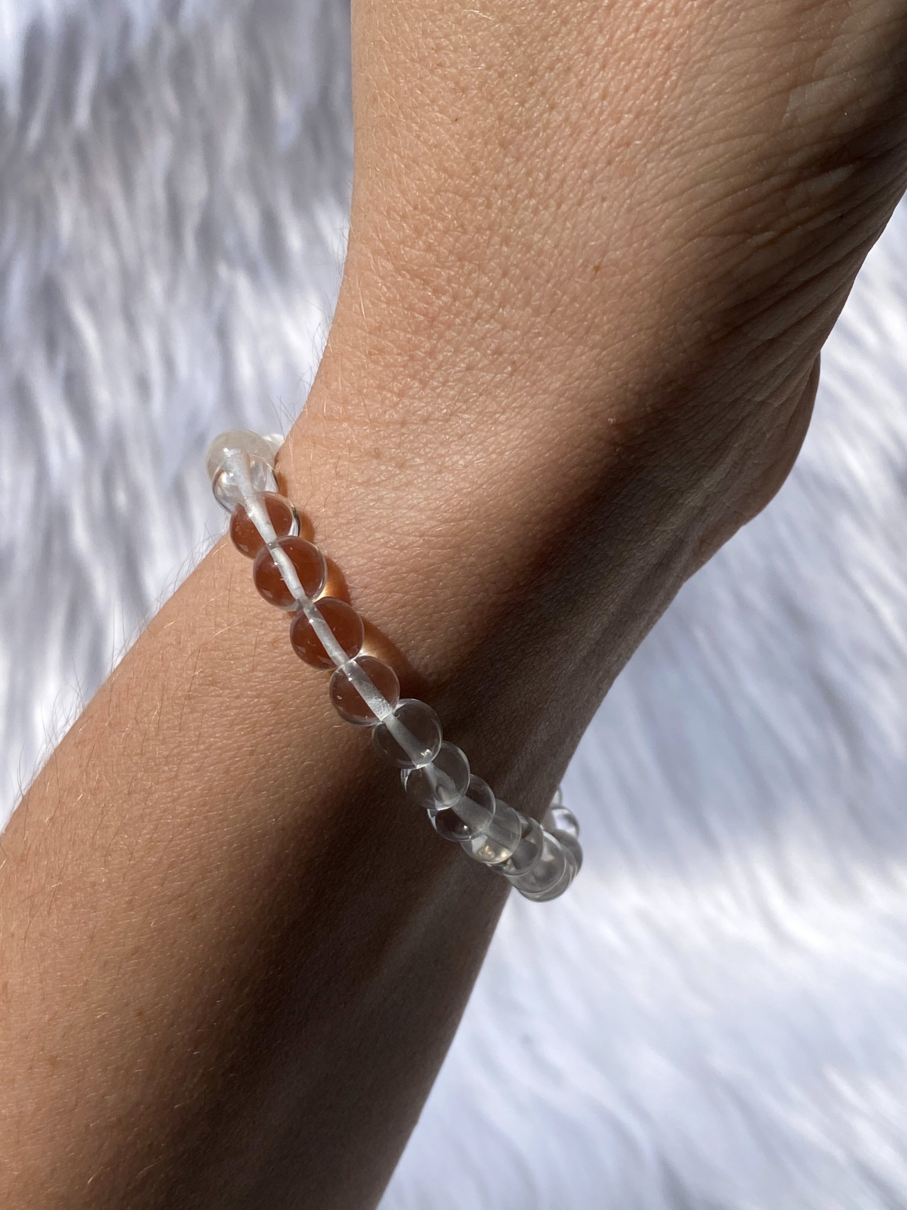 Clear Quartz Bead Bracelet