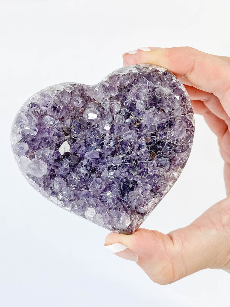 Amethyst Cluster Heart 195g