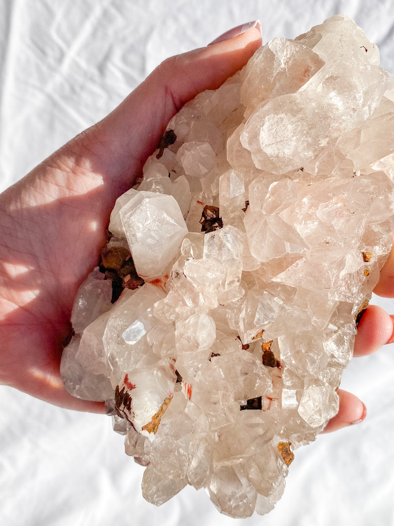 Himalayan Quartz Cluster with Inclusions 657g