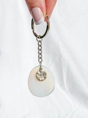 Worry Stone Keyring Opalite