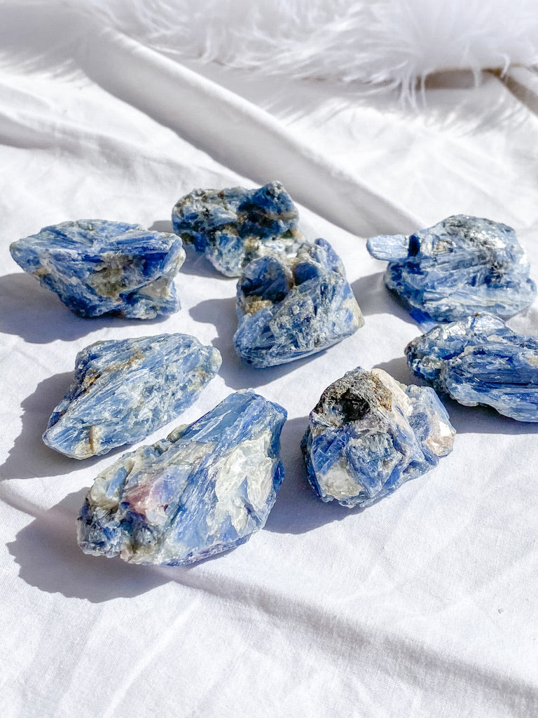 Blue Kyanite with Mica and Quartz Natural | Medium