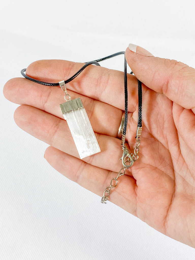 Vitality Pendant Natural Selenite