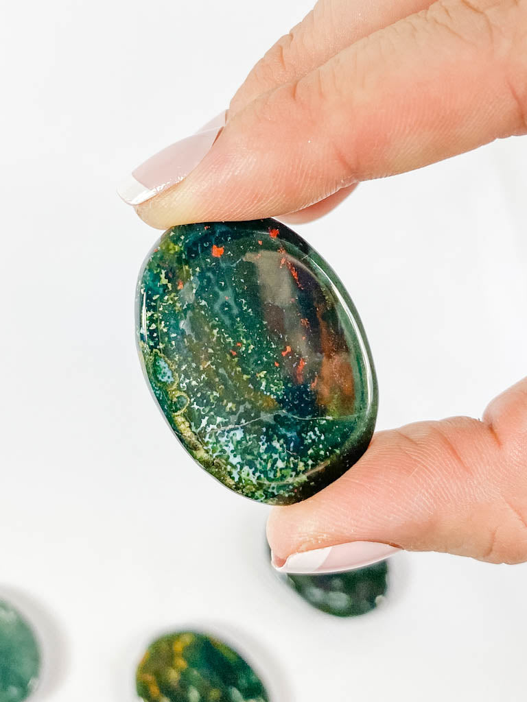 BloodStone Worry Stone