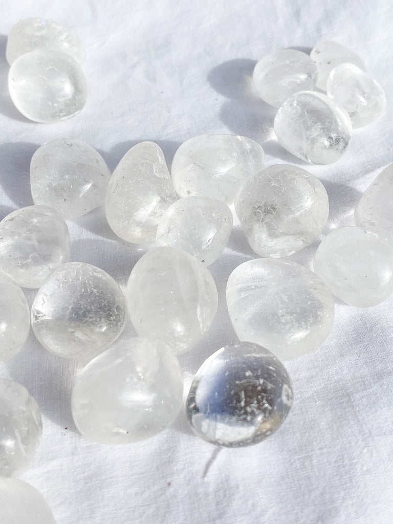 Clear Quartz Tumbles | Small