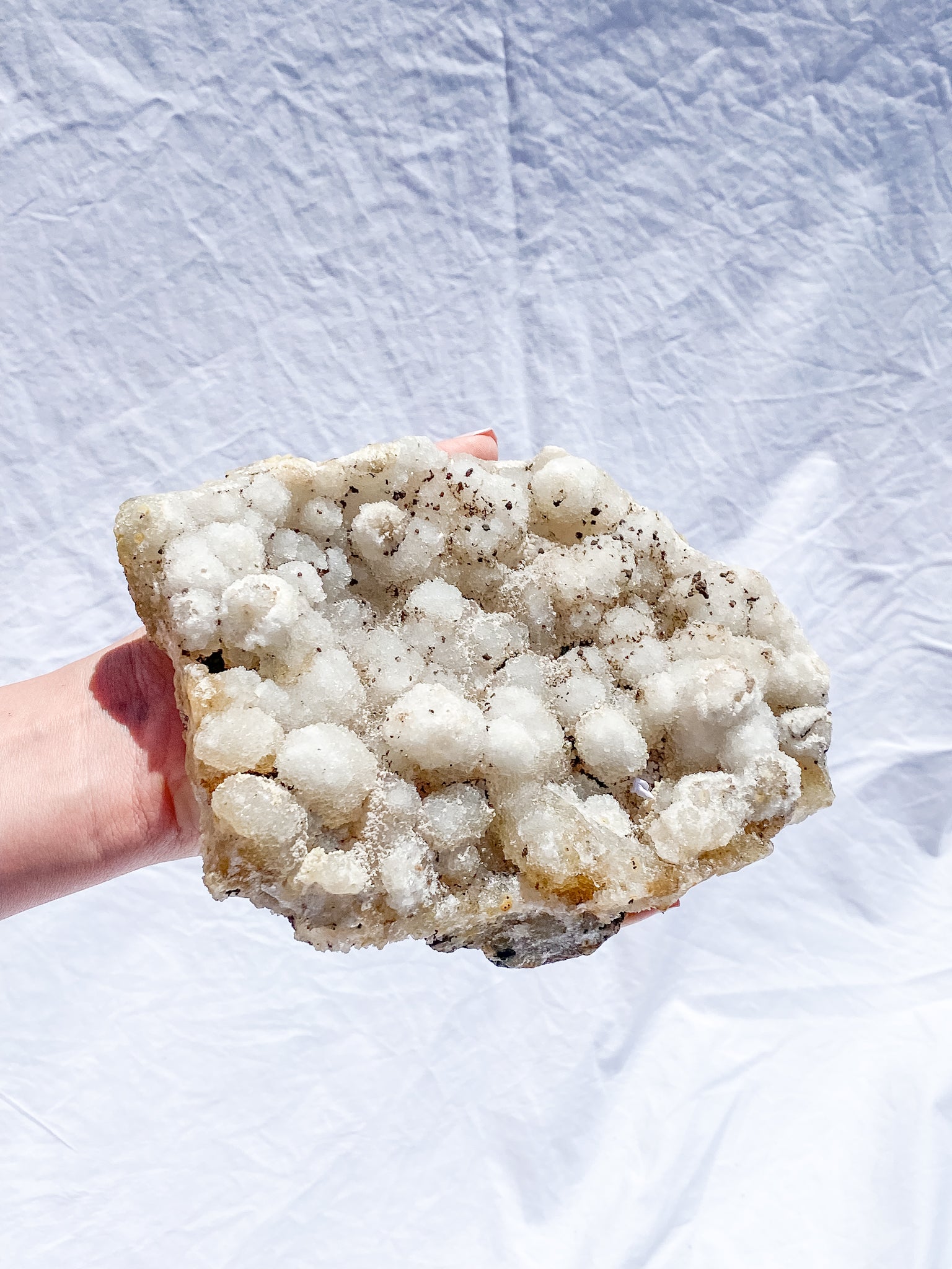 Coral Quartz Cluster with Druzy and Inclusions 1.1kg