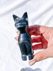 Black Onyx Carved Cat | Large