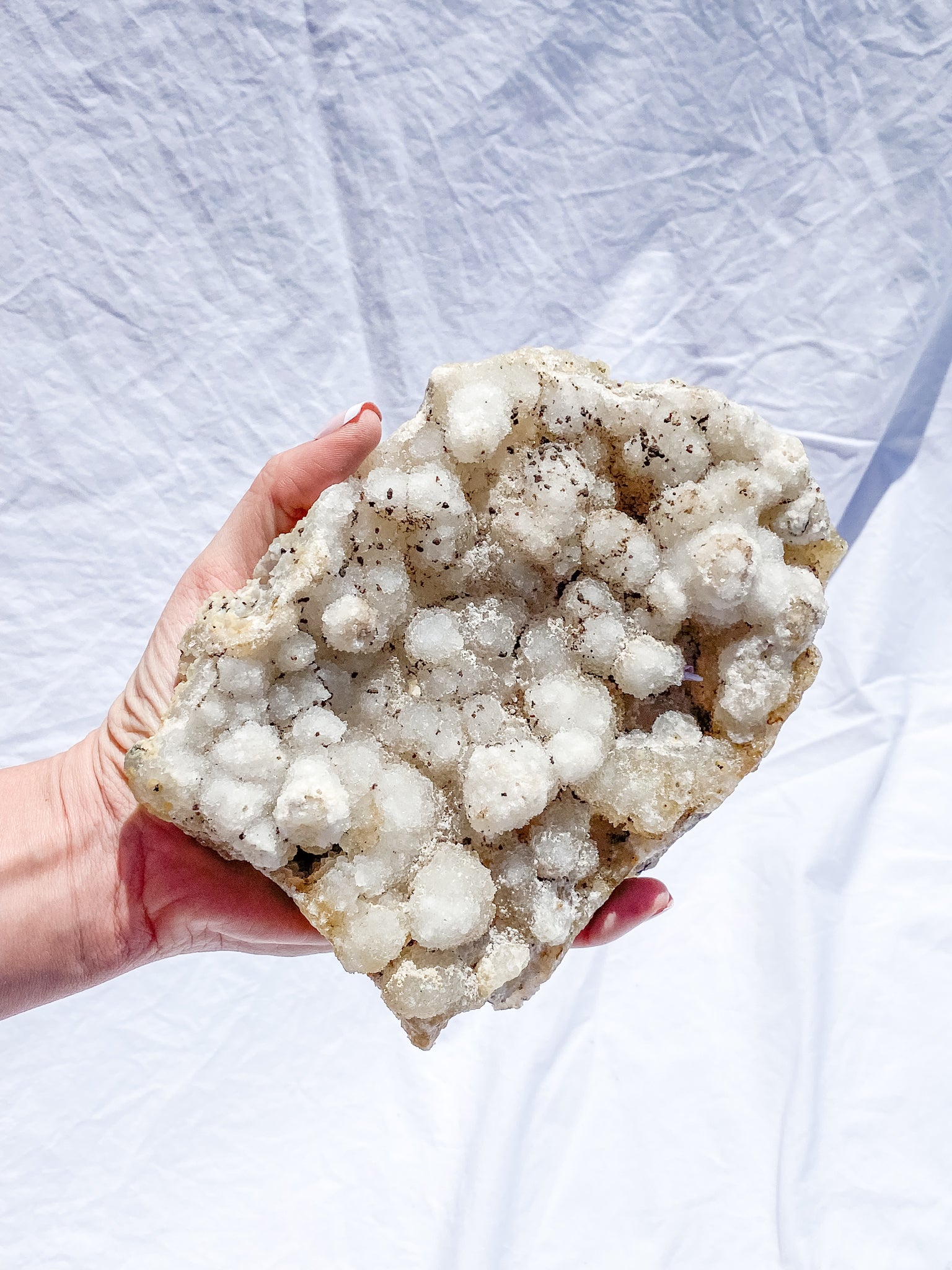 Coral Quartz Cluster with Druzy and Inclusions 1.1kg