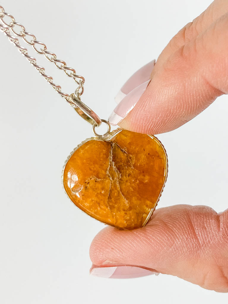 Agate Heart Pendant